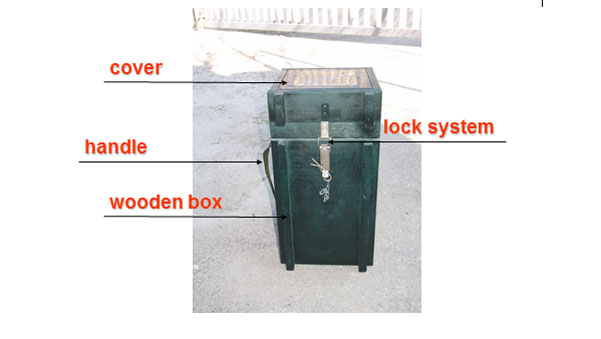 VAS/6 cove - handle - wooen bo - lock system