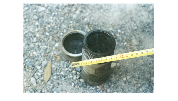 Thermal shock testing VAS/7 after the test Thermal shock testing VAS/7 after the test